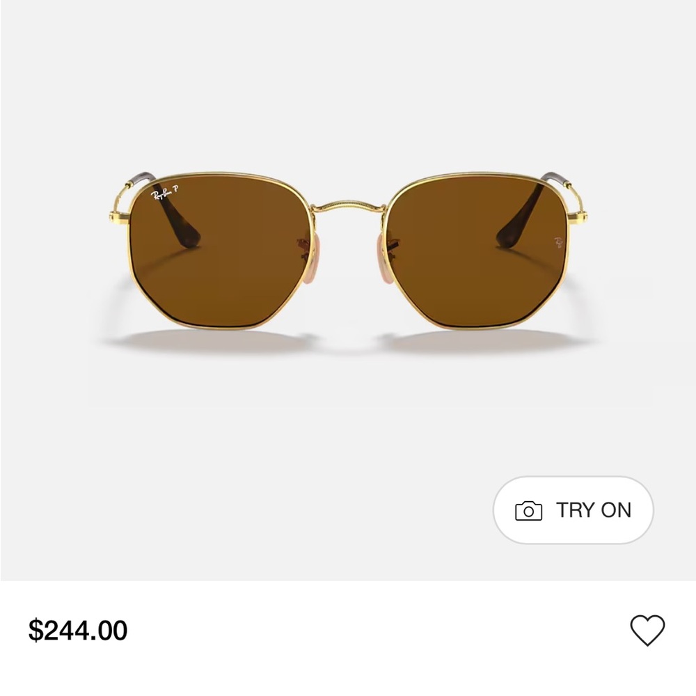 Ray-Ban hexagonal flat lenses polarized